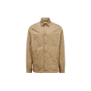 Moncler Beige Cotton Gabardine Overshirt In Brown
