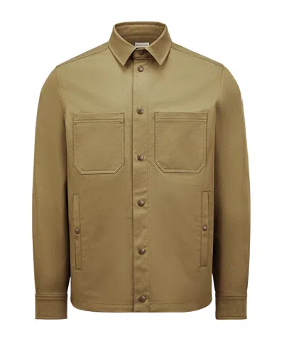 MONCLER COTTON GABARDINE SHIRT JACKET