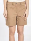 Moncler Cotton Gabardine Shorts