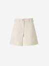 Moncler Cotton Gabardine Shorts