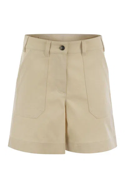 MONCLER MONCLER COTTON GABARDINE SHORTS