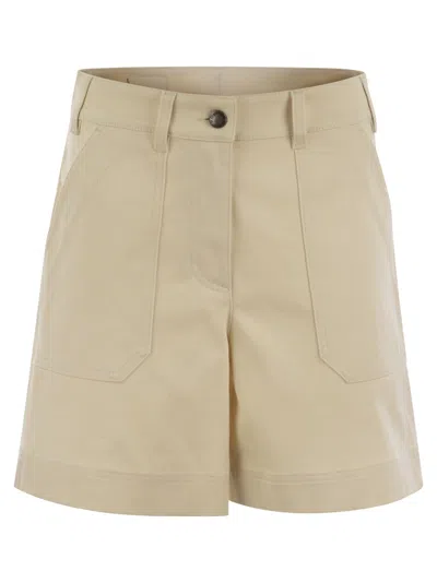 MONCLER MONCLER COTTON GABARDINE SHORTS