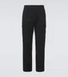 Moncler Gabardine Trousers Featuring Elastic Waistband In Black
