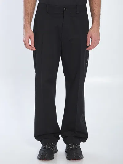 MONCLER COTTON GABARDINE TROUSERS