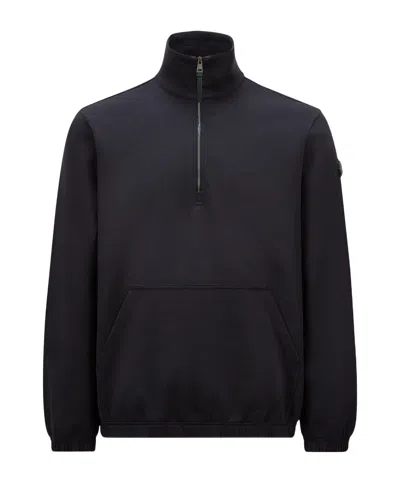 MONCLER COTTON HALF-ZIP SWEATSHIRT