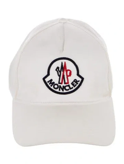 Pre-owned Moncler Cotton Hat In White