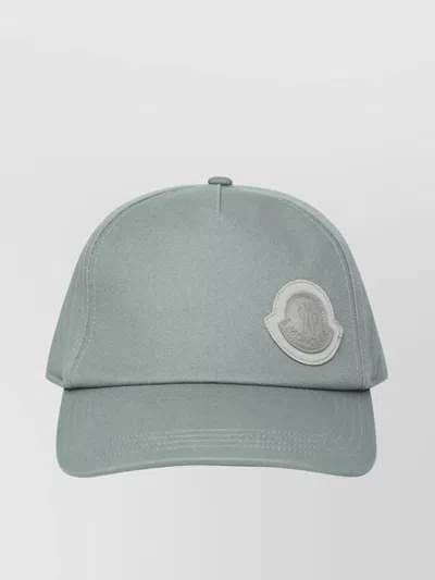 Moncler Cotton Hat With Curved Brim And Ventilation Eyelets