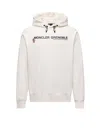 Moncler Grenoble Logoed Cotton Hooded Sweatshirt In White