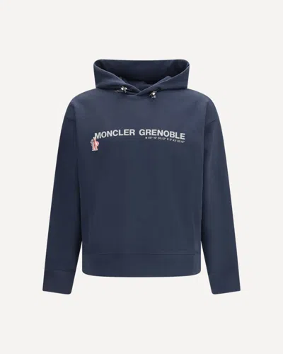 Moncler Blue Cotton Sportswear