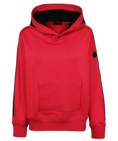 Moncler Cotton Hoodie In Fuchsia