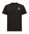 Moncler Cotton Jersey Logo Patch T-shirt In Multi