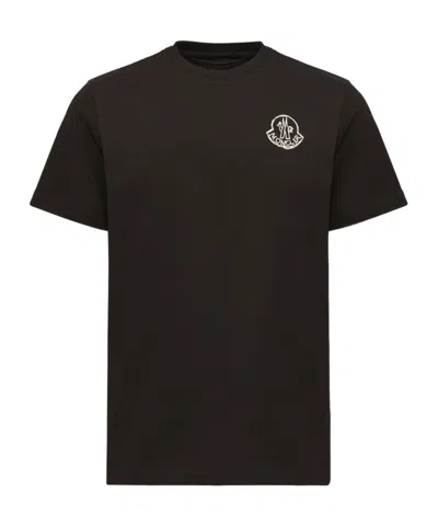 MONCLER COTTON JERSEY LOGO PATCH T-SHIRT