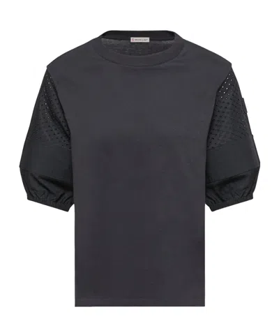 Moncler Cotton Jersey San Gallo T-shirt In Blue