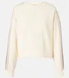 Moncler Women Logo Motif Sweatshirt In White