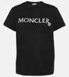 Moncler Cotton Jersey T-shirt In Nero