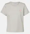 Moncler Cotton Jersey T-shirt In Gray