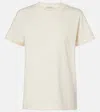 Moncler White Solid Crew Neck T-shirt In Neutral