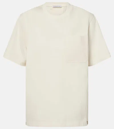 Moncler Cotton Crew-neck T-shirt In White