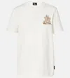 Moncler White Logo Patch T-shirt In White