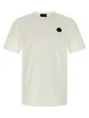 Moncler Cotton Jersey T-shirt With Contrasting Logo Patch In Pattern