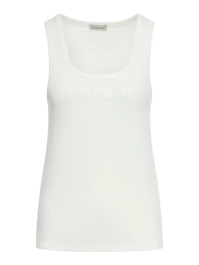 Moncler Tank Top In Nude & Neutrals
