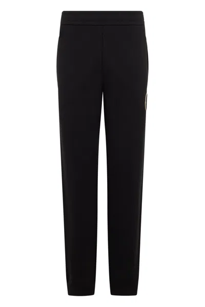 Moncler Cotton Joggers In Black