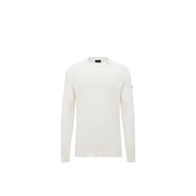 Moncler Pull En Coton In White