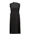 Moncler Robe Longueur Genou En Coton In Black