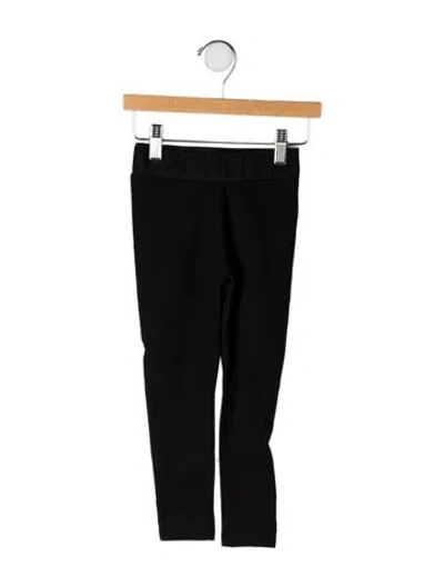Pre-owned Moncler Babies' Cotton Leggings In Black