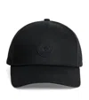 Moncler Casquette En Gabardine De Coton In Black