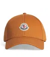Moncler Casquette En Gabardine De Coton In Brown