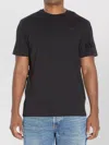 Moncler Black Solid Crew Neck T-shirt In Black