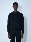 Moncler Men Cotton Logo Patch Cardigan In Black