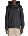 Moncler Sweat À Capuche En Coton À Empiècement Logo In Black