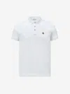 Moncler Cotton Logo Polo In White