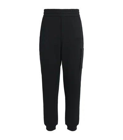 Moncler Cotton Logo Sweatpants In Black