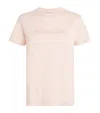 Moncler Cotton T-shirt With Logo In Brown