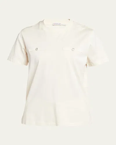 Moncler Cotton Logo T-shirt In Miscellaneous