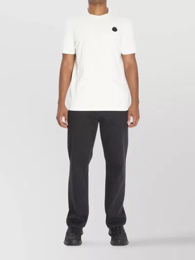 MONCLER COTTON LOGO T-SHIRT SHORT SLEEVES