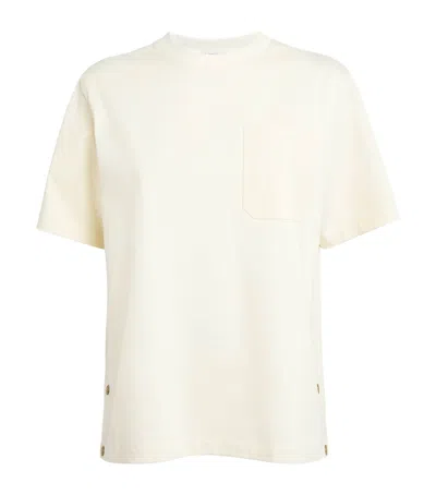 Moncler Cotton Logo Oversized T-shirt In White