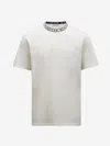 Moncler Logo-trimmed Cotton T-shirt In Multi