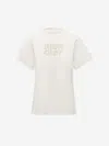 Moncler Logo Patch Cotton T-shirt In White