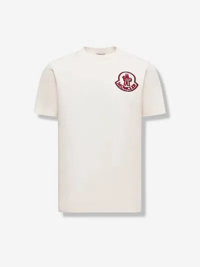 Moncler Cotton Logo T-shirt In White