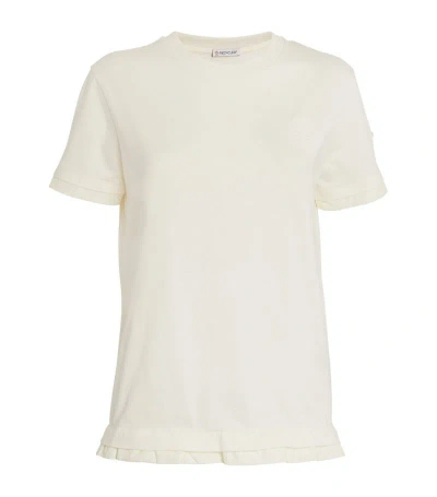 Moncler Cotton Logo T-shirt In White