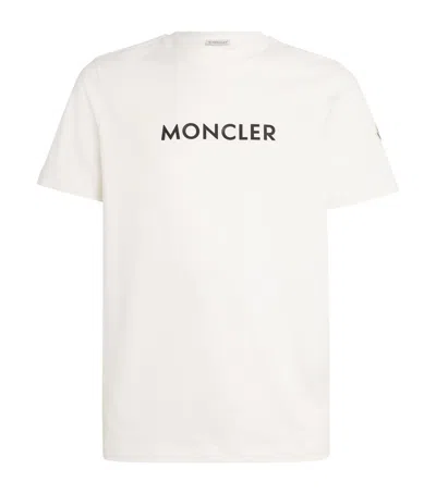 Moncler Cotton Logo T-shirt In White