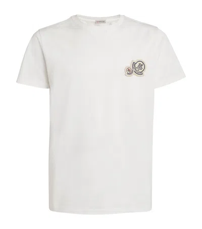 Moncler Cotton Logo T-shirt In White