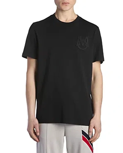Moncler Logo Cotton Jersey T-shirt In Navy Blue