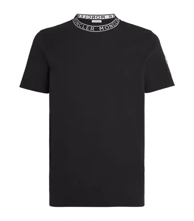 MONCLER COTTON LOGO-TRIM T-SHIRT