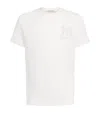 Moncler Monogram Cotton T-shirt In White