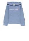 Moncler Sweat À Capuche En Coton À Logo In Blue